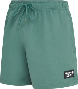 Reebok Badeshorts REEBOK Ace, Herren, Gr. XL, N-Gr, field gr&uuml;n, Microfaser, Obermaterial: 100% Polyester, Badehosen Badeshorts, mit kleinen Seitenschlitzen, 