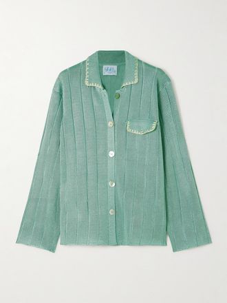 Calle Del Mar Camicia In Maglia A Coste - Blu