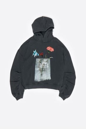 Bimba & Lola Logo Hoodie in Washed Black at Nordstrom, Size Small Eu