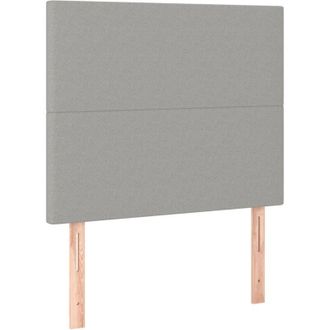 vidaXL Cabeceros 2 Unidades De Tela Gris Claro 90x5x78/88 Cm Vidaxl