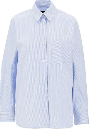 Emporio Armani Striped poplin shirt Woman 38