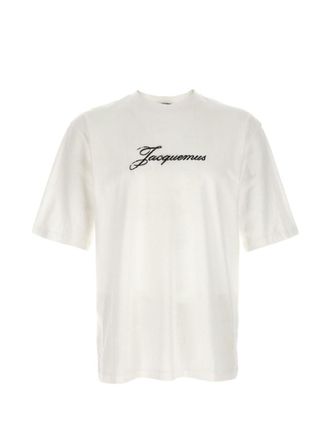 Jacquemus White Logo Crew Neck T-Shirt