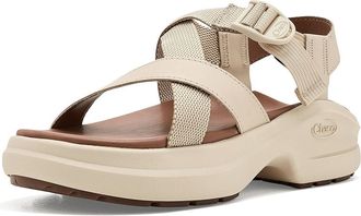 Chaco Cushform Womens Sandals Khaki : 11 B - Medium, Leather