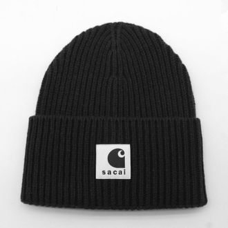 sacai Black Wool Hat
