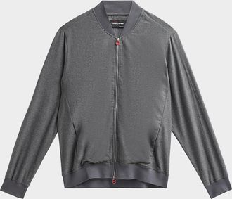Kiton Men & apos;s Cotton Jersey Bomber Jacket
