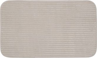 Gözze Badematte »Berlin« Höhe 7 mm rutschhemmend beschichtet fussbodenheizungsgeeignet Badteppich, Uni Farben, Cord Optik, waschbar