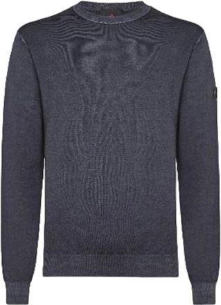 Peuterey Badra ACD 01 Trui met ronde hals - Heren - Ronde hals truien - Blauw - S - Wol - Truien & Vesten