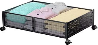 No Brand Cajas De Almacenamiento Debajo De La Cama Con Ruedas, Caj&oacute;n Para Guardar Zapatos Debajo De La Cama, Montaje Sin Herramientas, Cajas De Almacenamiento 