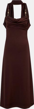 Rebecca Vallance Vestido midi Isla con pa&ntilde;uelo