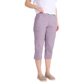 Mountain Warehouse Dames Coastal Stretch Capri Cargo Broek (Grijs)