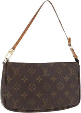 Louis Vuitton Pre-owned Shoulder Bags, female, Brown, Size: ONE SIZE Pre-owned Pouch