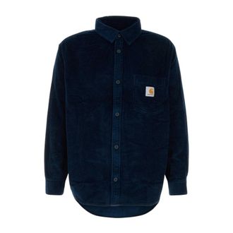 Carhartt Work in Progress L/S Loyde Shirt - Heren - Casual Overhemden - Blauw - M - Katoen - Overhemden