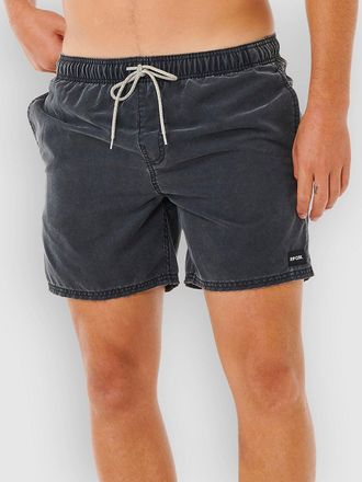 Rip Curl Offset Washed Volley Boardshorts zwart
