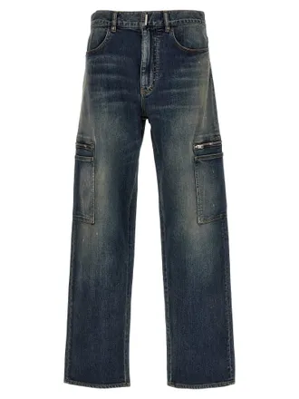 デニム・ジーパン GIVENCHY SS24 Givenchy Jeans (BW512F 5Y9K402) Givenchy straight-leg Jeans | Blue | FARFETCH