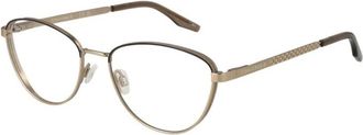 Converse Glasses, female, Yellow, ONE SIZE, Gold Cat Eye Metal Optical Frames