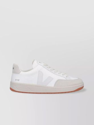 Veja low top round toe rubber sole sneakers