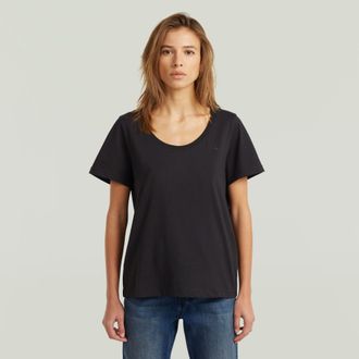 G-Star Scoop Neck T-Shirt - Zwart - Dames