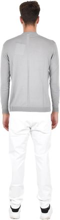 low brand Mens Sweater Grey Wool