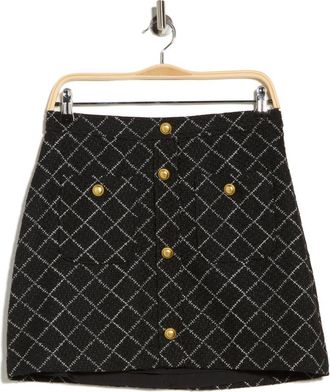 Ted Baker Brenton Tweed Miniskirt in Rich Black at Nordstrom Rack, Size X-Large