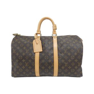 Louis Vuitton Monogram Marron Coated Canvas Boston Bag (Pre-Owned)