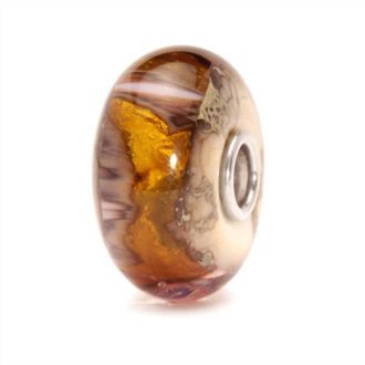 Trollbeads Womens Golden Cave Glass Bead Charm In Brown