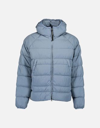 C.P. Company Mens Eco-Chrome R Down Goggle Jacket - Blue - Size: 40/Regular