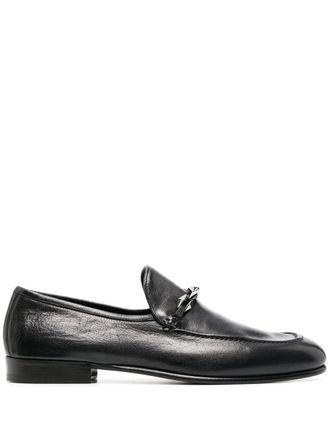 Jimmy Choo London Marti Reverse leather loafers - Black