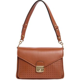 Longchamp Mademoiselle Perforated Shoulder Bag in Cognac at Nordstrom Rack