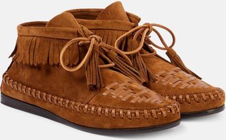 Isabel Marant Stivaletti Felsa in suede con frange