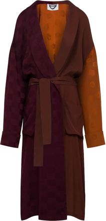 Moschino Cappotto a quadri - Marrone