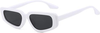 Generic Small Frame Men And Women UV400 Sunglasses Outdoor Commuter Vacation Party Shopping Sun Glasses(White)