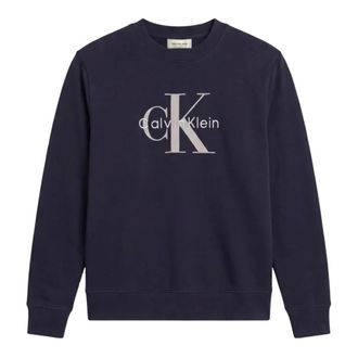 Calvin Klein Jeans Felpa Monogram - - Sweatshirts & Hoodies - Uomo - Blu - M