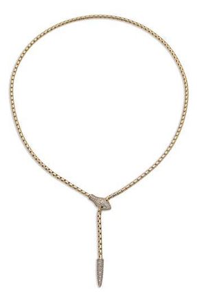 Eye Candy Los Angeles Emilia Snake Lariat in Gold at Nordstrom Rack