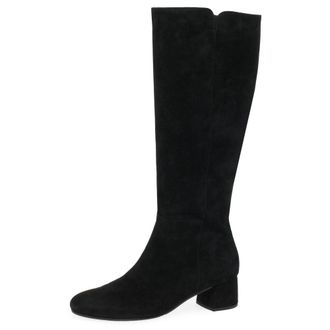 Gabor Ashby M Womens Long Boots 6 UK Black Suede