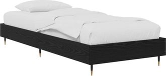 vidaXL Estructura De Cama Roble Negro 80 X 200 Cm Madera De Ingenier&iacute;a Vidaxl