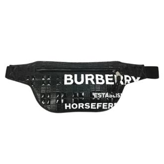 Burberry Pre-owned Belt Bags, female, Black, Size: ONE SIZE Pre-owned Leather crossbody-bags