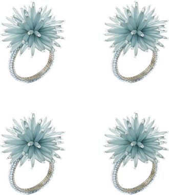Tiramisu Set Of 4 Arctic Sea Urchin Napkin Rings