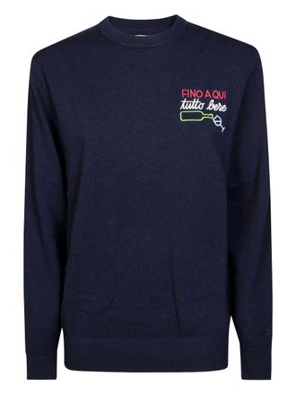 MC2 Saint Barth embroidered sweater - men - Fabric - M - Blue