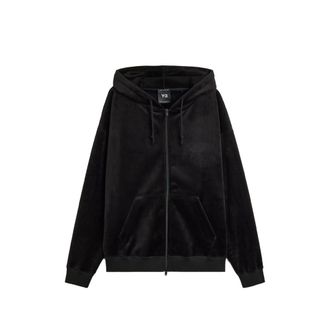 Yohji Yamamoto Velvet Zip-up Hoodie