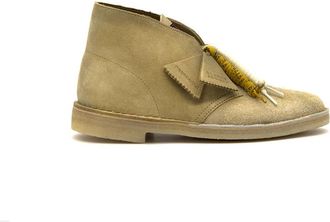 Clarks Wallabee Boot - Dames - Veterlaarzen - Groen - 40 EU - Leer - Schoenen