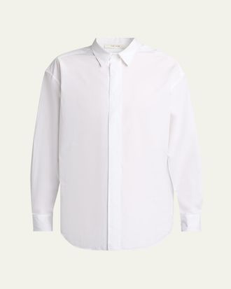 The Row Mens Nilo Concealed-Placked Button-Down Shirt