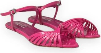 NCUB Sandalen met hoge hak - Dames - Sandalen - Roze - 35 EU - Leer - Schoenen