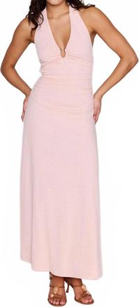 Minkpink Amelia Halter Midi Dress In Soft Pink