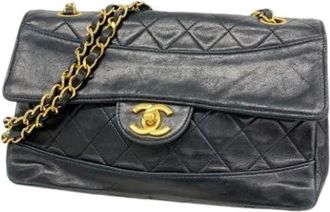 Chanel Pre-owned Shoulder Bags, female, Black, Size: ONE SIZE Pre-owned Vintage Shoulder Bag