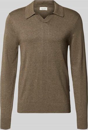 Casual Friday Casual Friday Regular Fit Longsleeve aus Lyocell-Mix Modell Bells in Schoko Melange, Gr&ouml;&szlig;e XL