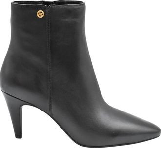Michael Kors Daniela Heeled Bootie - Dames - Laarzen met Hak - Zwart - 42 EU - Leer - Schoenen