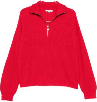 Malo Sweater Dxd 060 F1B02 E3630 - Dames - V-hals truien - Rood - XS - Truien & Vesten