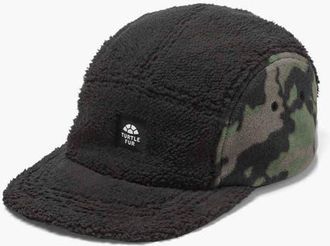 Turtle Fur Fleece Art 5-Panel Hat in Woodland Camo at Nordstrom