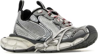Balenciaga Womens Multicolor Mesh And Rubber 3xl Sneakers Greywhitered T Polyurethane Polyester