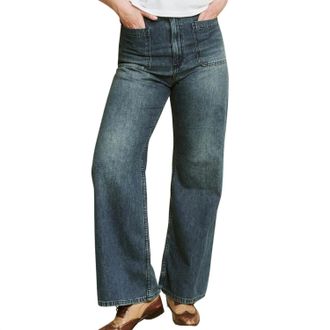 The Great. Womens The Dock Jean In Marina Wash